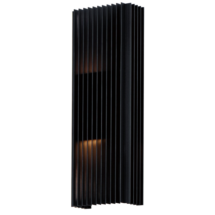 ET2 E30117-BK LED Outdoor Wall Sconce, Black