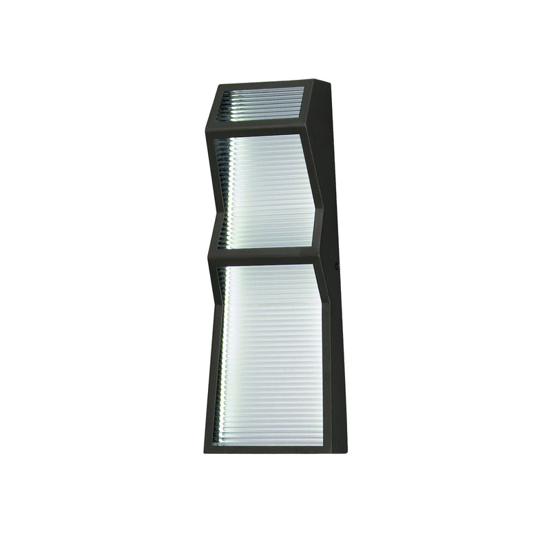 ET2 E30123-144BK LED Outdoor Wall Sconce, Black