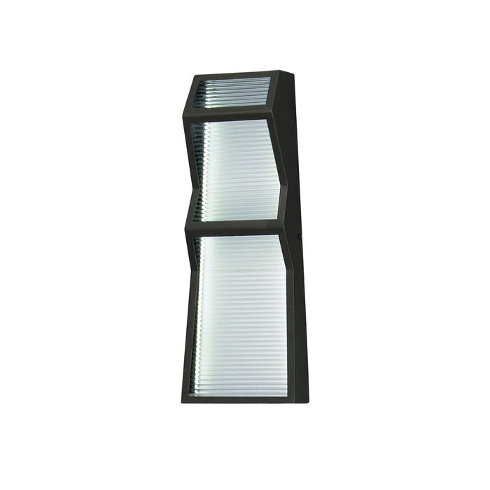 ET2 E30123-144BK LED Outdoor Wall Sconce, Black