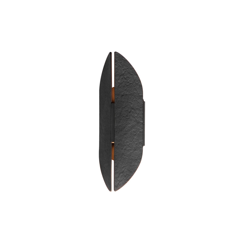 ET2 E30142-BKAB LED Outdoor Wall Sconce, Black / Antique Brass