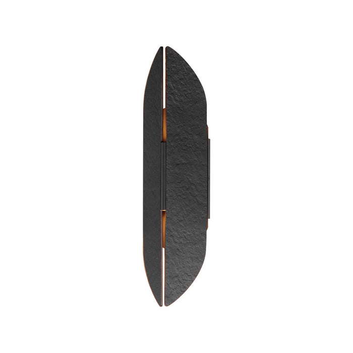 ET2 E30144-BKAB LED Outdoor Wall Sconce, Black / Antique Brass