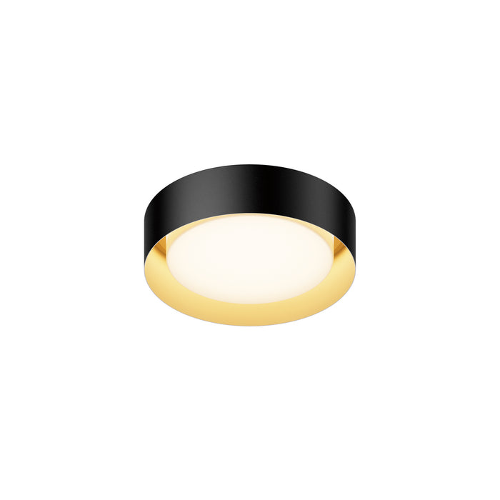 ET2 E51010-BKGLD LED Flush Mount, Black / Gold