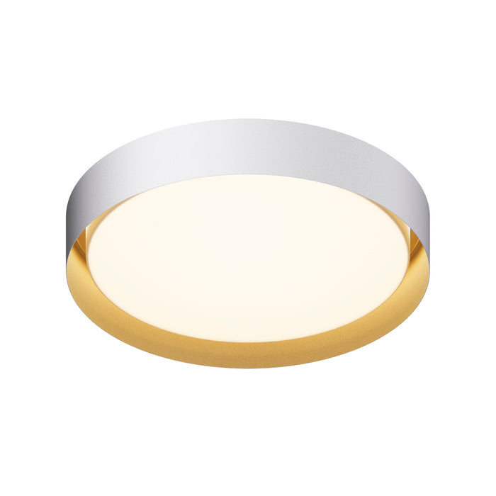ET2 E51014-WTGLD LED Flush Mount, White/Gold
