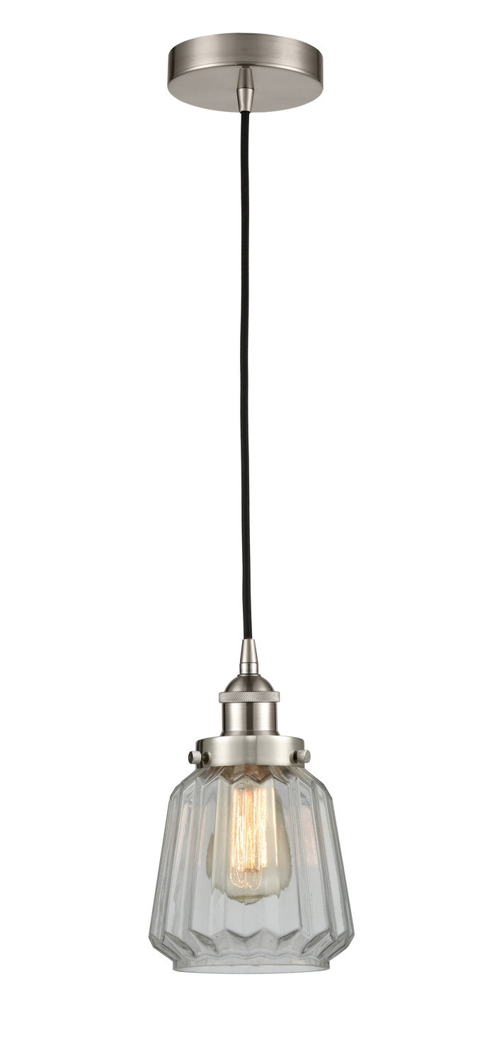 Innovations 616-1PH-SN-G142 One Light Mini Pendant, Brushed Satin Nickel