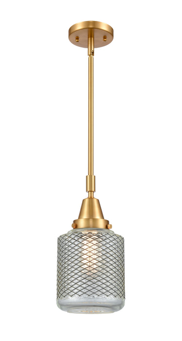 Innovations 447-1S-SG-G262 One Light Mini Pendant, Satin Gold
