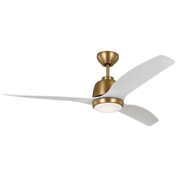 Visual Comfort Fan 3AVLR54SBD 54" Ceiling Fan, Satin Brass