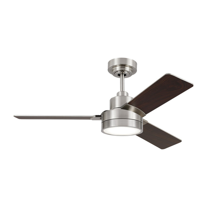 Generation Lighting 3JVR44BS 44" Ceiling Fan, Brushed Steel
