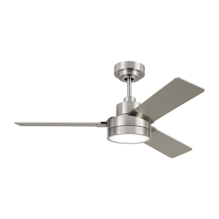 Generation Lighting 3JVR44BS 44" Ceiling Fan, Brushed Steel