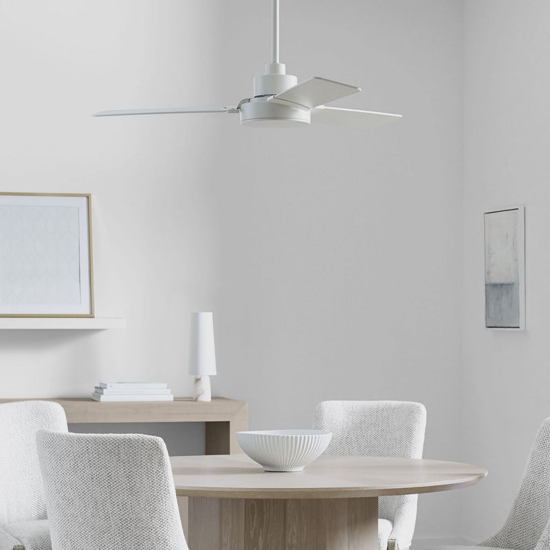 Generation Lighting 3JVR44RZW 44" Ceiling Fan, Matte White