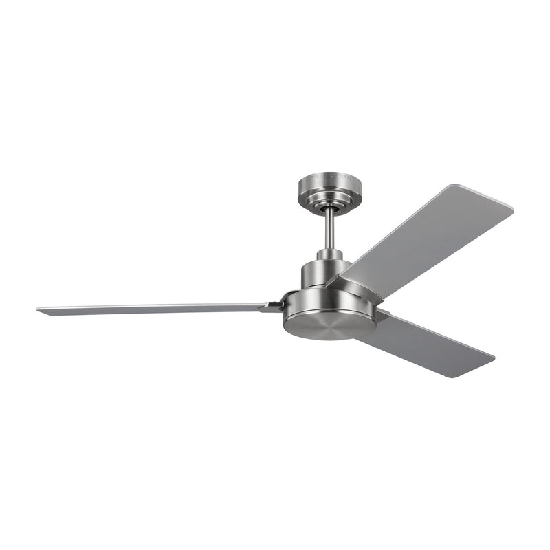 Generation Lighting 3JVR52BS 52" Ceiling Fan, Brushed Steel