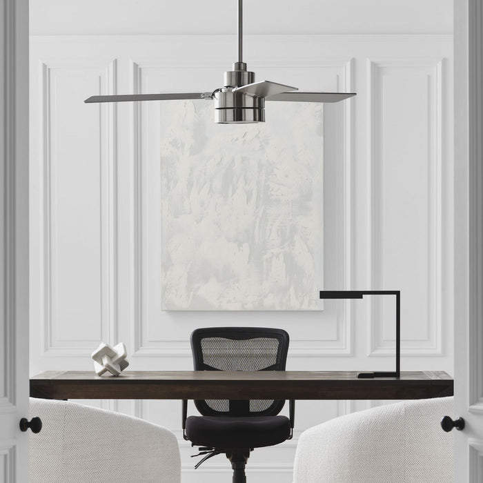Generation Lighting 3JVR52BSD 52" Ceiling Fan, Brushed Steel
