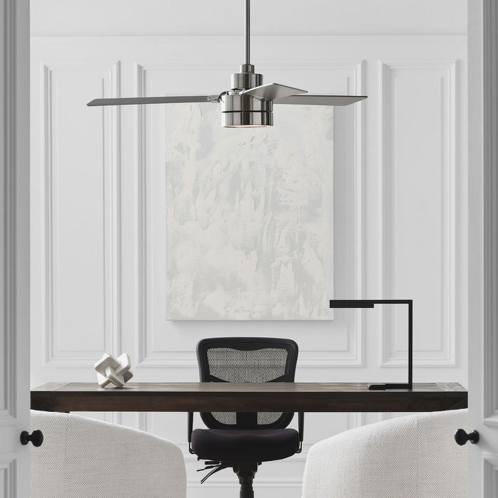 Generation Lighting 3JVR52BSD 52" Ceiling Fan, Brushed Steel