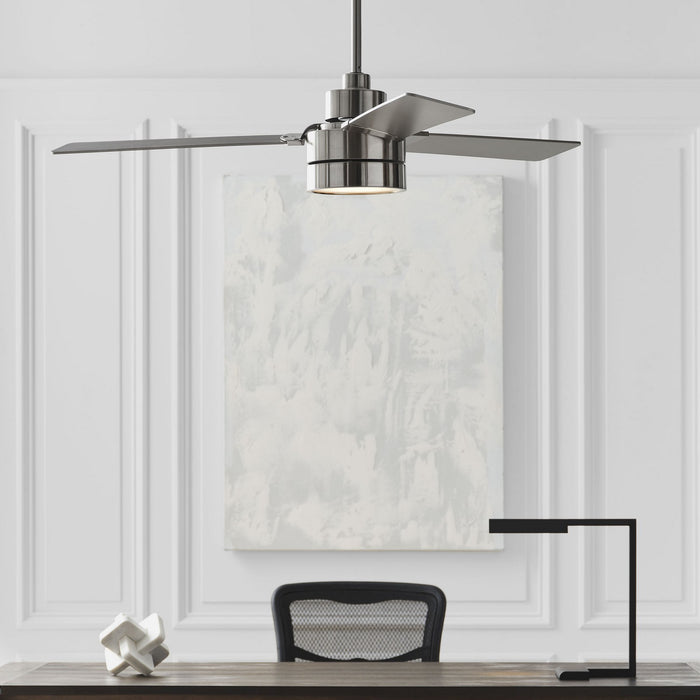 Generation Lighting 3JVR52BSD 52" Ceiling Fan, Brushed Steel