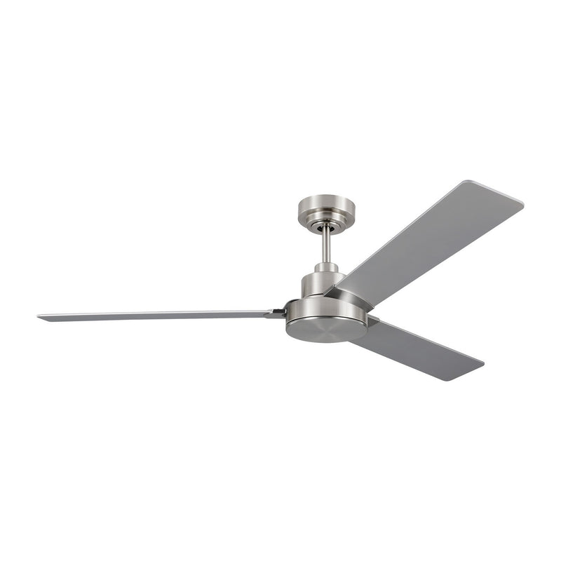 Generation Lighting 3JVR58BS 58" Ceiling Fan, Brushed Steel