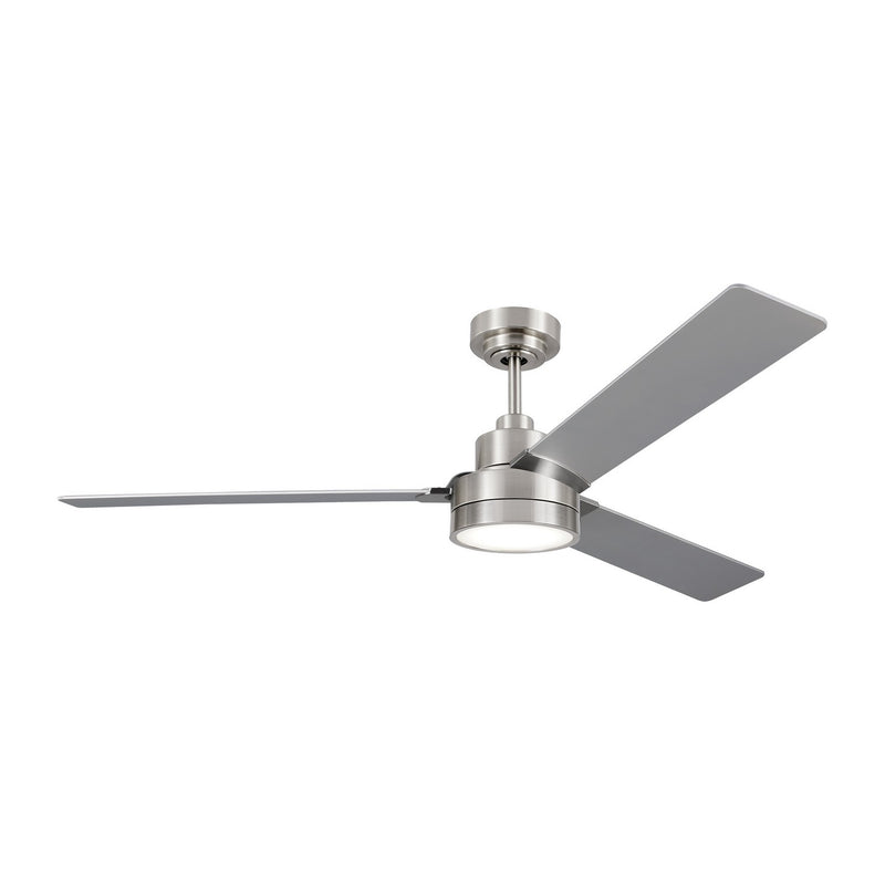 Generation Lighting 3JVR58BS 58" Ceiling Fan, Brushed Steel
