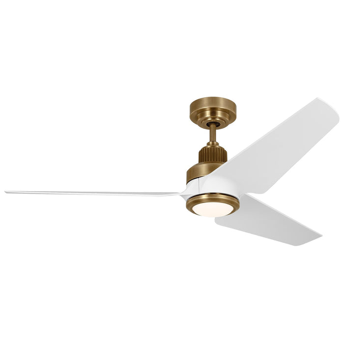Visual Comfort Fan 3RULSM52HABD 52" Ceiling Fan, Hand Rubbed Antique Brass