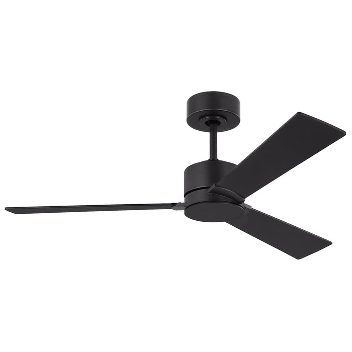 Visual Comfort Fan 3RZR44MBK 44" Ceiling Fan, Midnight Black