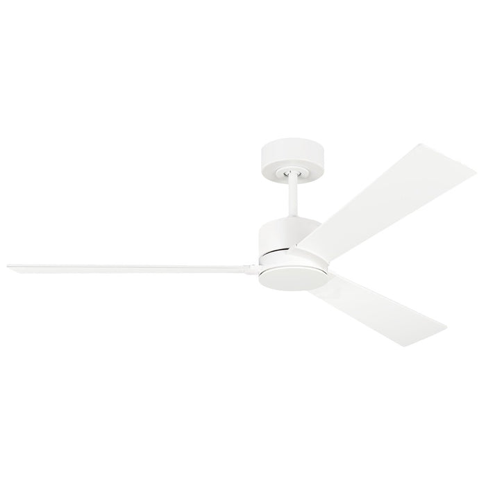 Visual Comfort Fan 3RZR52RZW 52" Ceiling Fan, Matte White
