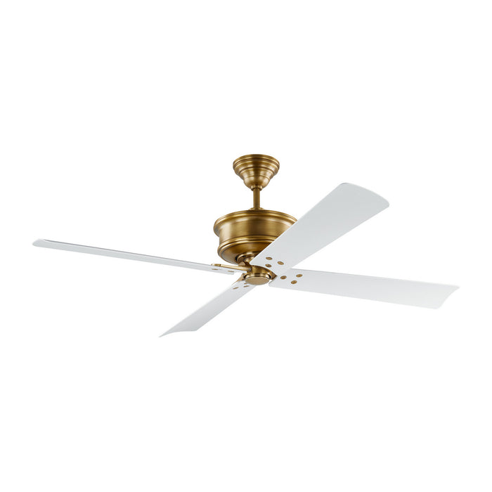 Visual Comfort Fan 4SBWR56HAB 56" Ceiling Fan, Hand Rubbed Antique Brass