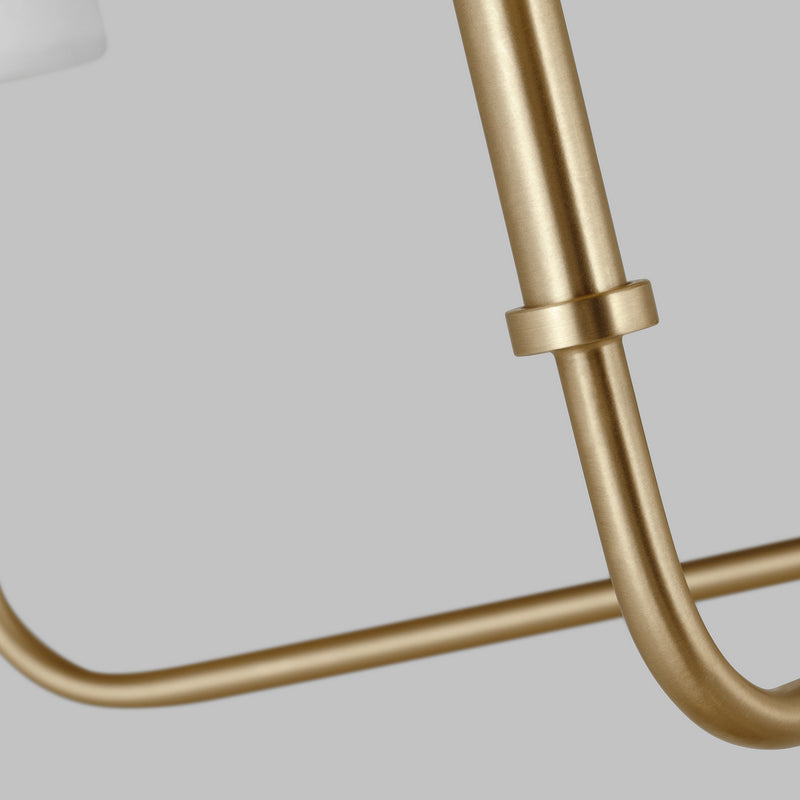 Visual Comfort Studio 3109305-848 Five Light Chandelier, Satin Brass