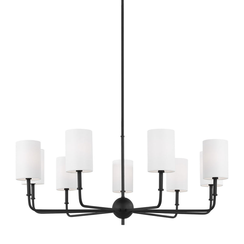 Visual Comfort Studio 3109309EN-112 LED Chandelier, Midnight Black