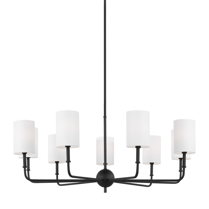 Visual Comfort Studio 3109309EN-112 LED Chandelier, Midnight Black