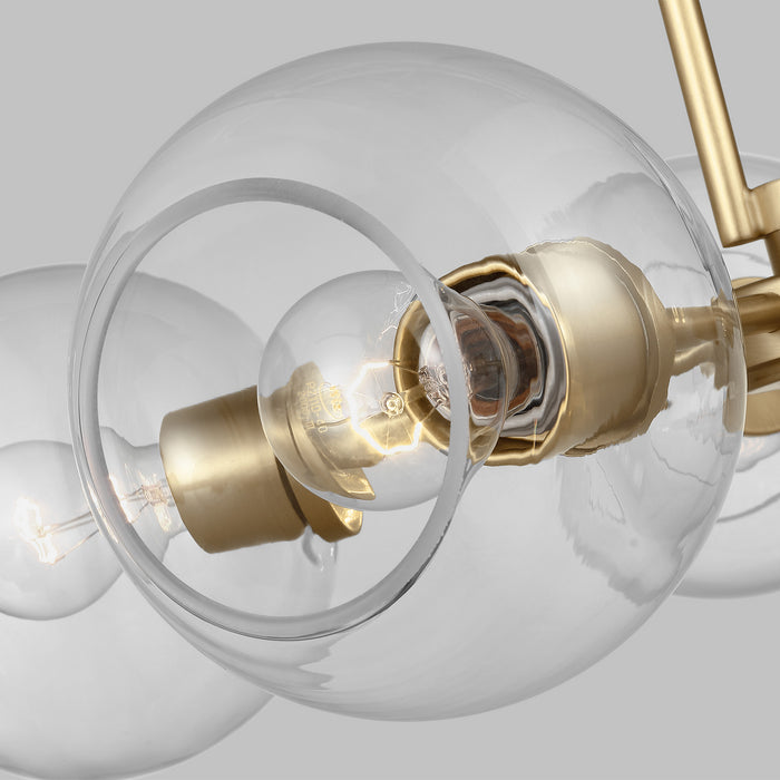 Visual Comfort Studio 3155705-848 Five Light Chandelier, Satin Brass