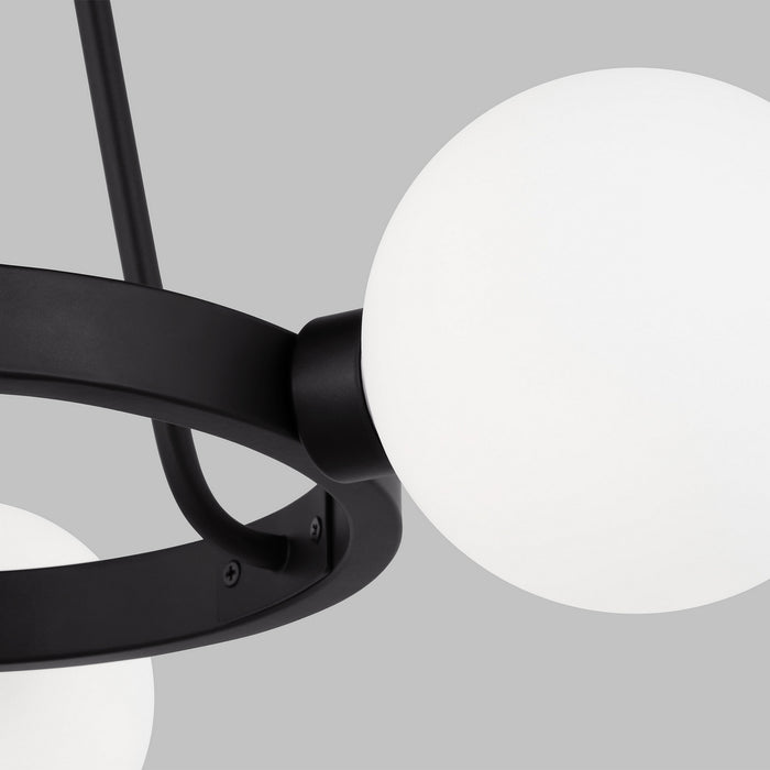 Visual Comfort Studio 3161603-112 Three Light Chandelier, Midnight Black
