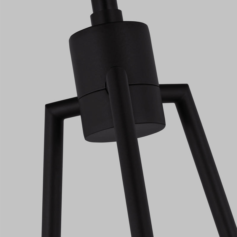 Visual Comfort Studio 3161603-112 Three Light Chandelier, Midnight Black