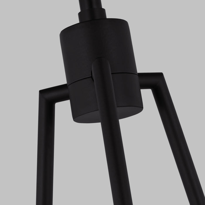 Visual Comfort Studio 3161603-112 Three Light Chandelier, Midnight Black