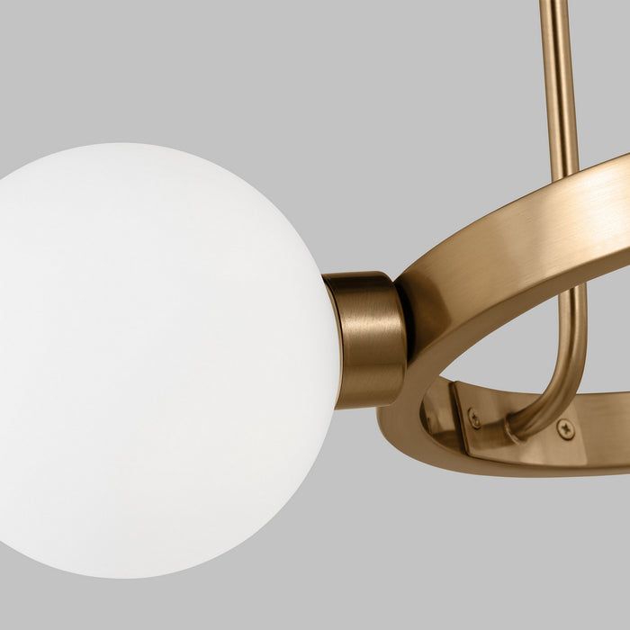 Visual Comfort Studio 3161603-848 Three Light Chandelier, Satin Brass