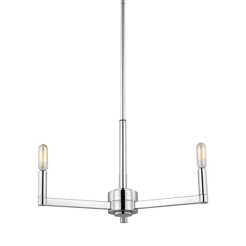 Visual Comfort Studio 3164203EN-05 LED Chandelier, Chrome