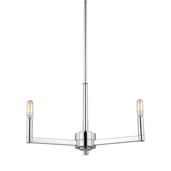 Visual Comfort Studio 3164203EN-05 LED Chandelier, Chrome