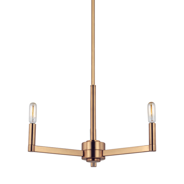 Visual Comfort Studio 3164203EN-848 LED Chandelier, Satin Brass