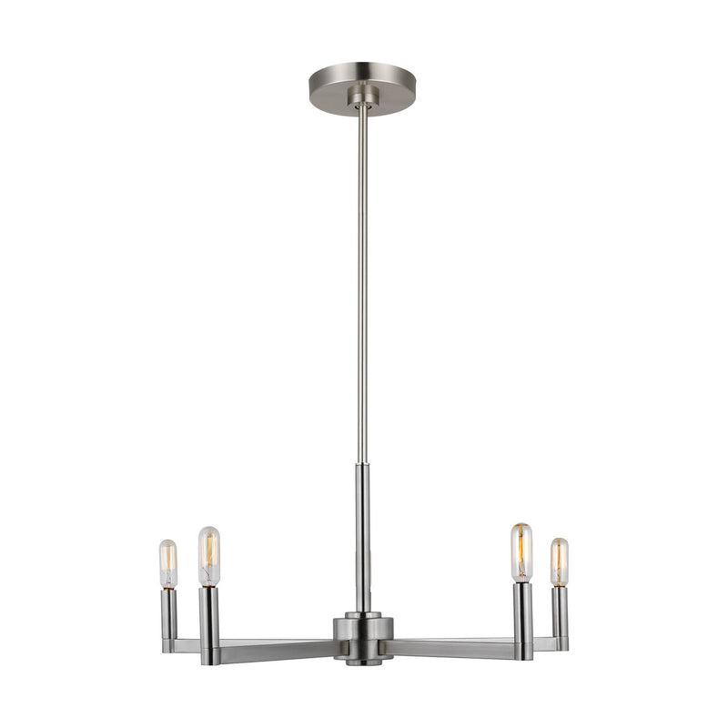 Visual Comfort Studio 3164205-962 Five Light Chandelier, Brushed Nickel