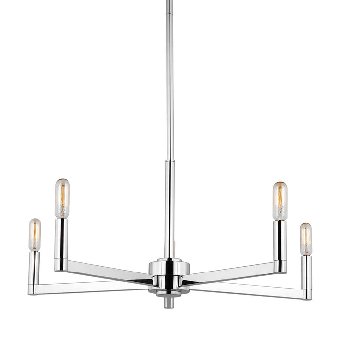 Visual Comfort Studio 3164205EN-05 LED Chandelier, Chrome
