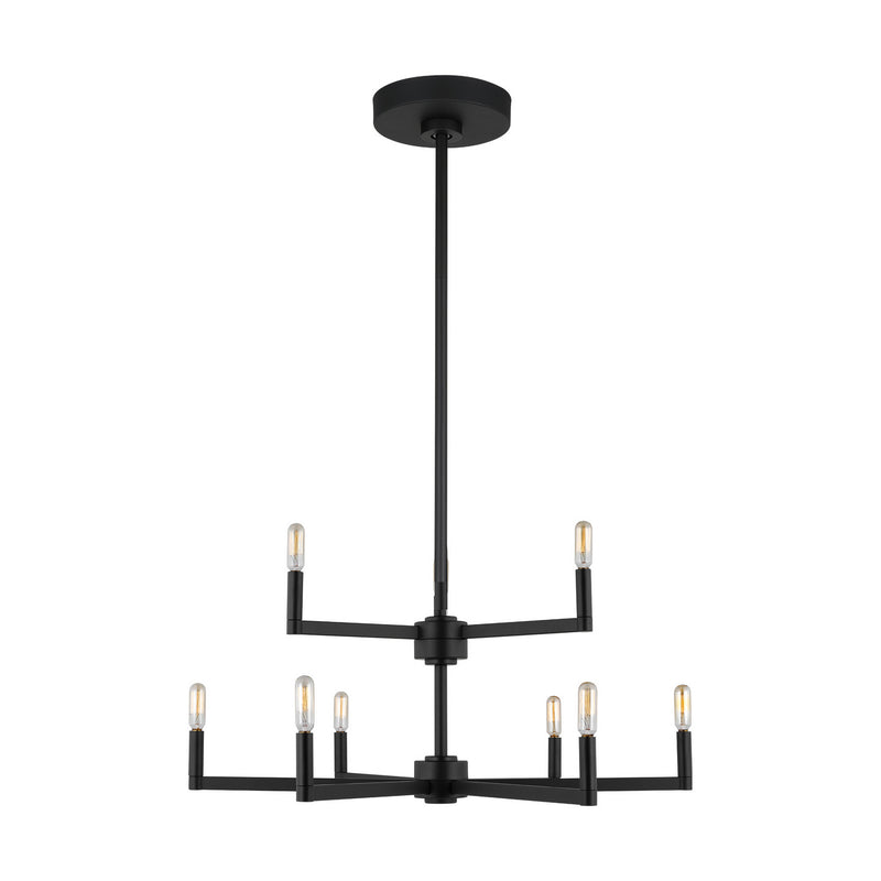 Visual Comfort Studio 3164209EN-112 LED Chandelier, Midnight Black