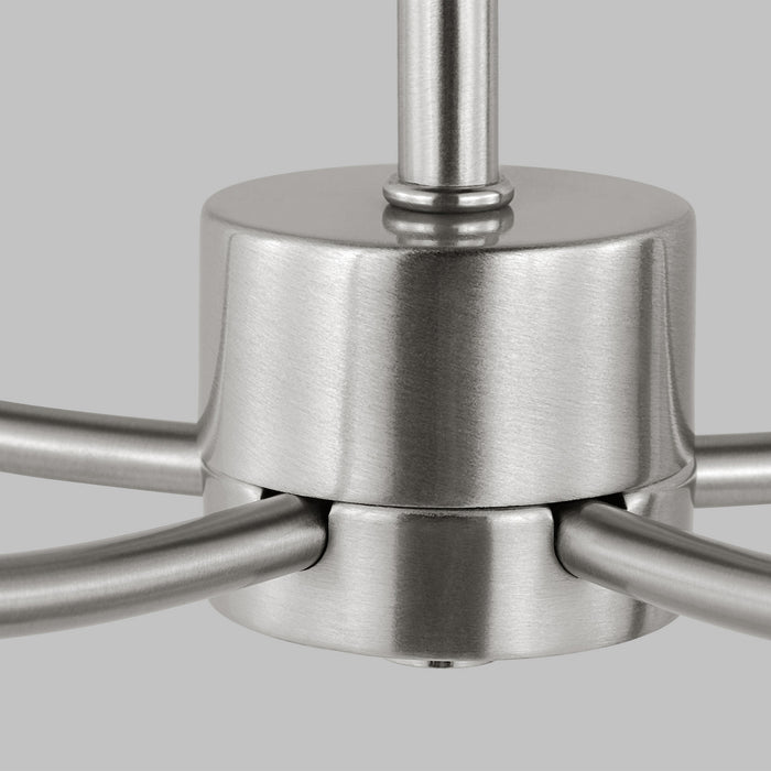 Visual Comfort Studio 3167105-962 Five Light Chandelier, Brushed Nickel