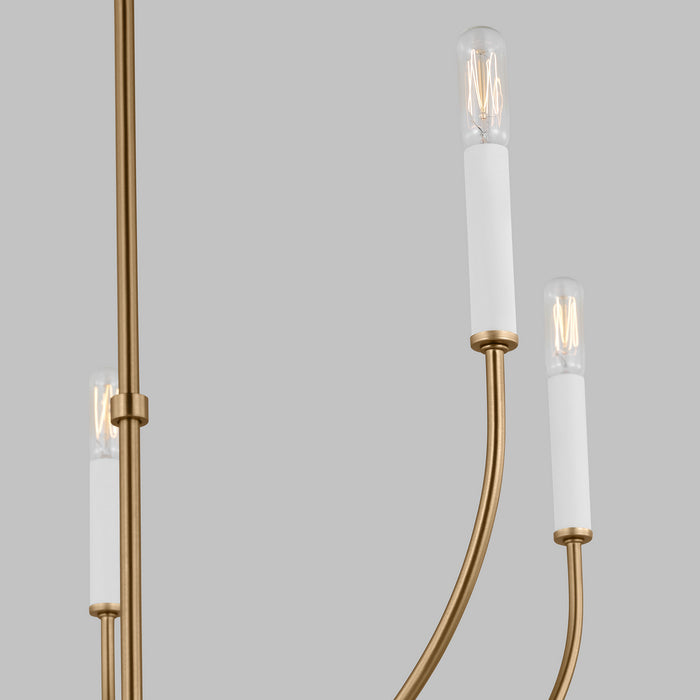 Visual Comfort Studio 3167105EN-848 LED Chandelier, Satin Brass