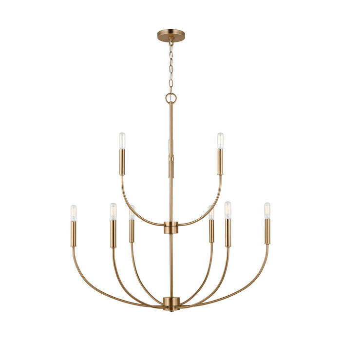 Visual Comfort Studio 3167109EN-848 LED Chandelier, Satin Brass