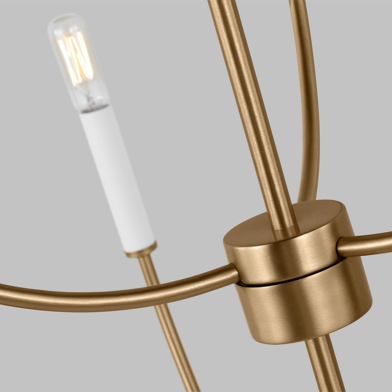 Visual Comfort Studio 3167109EN-848 LED Chandelier, Satin Brass