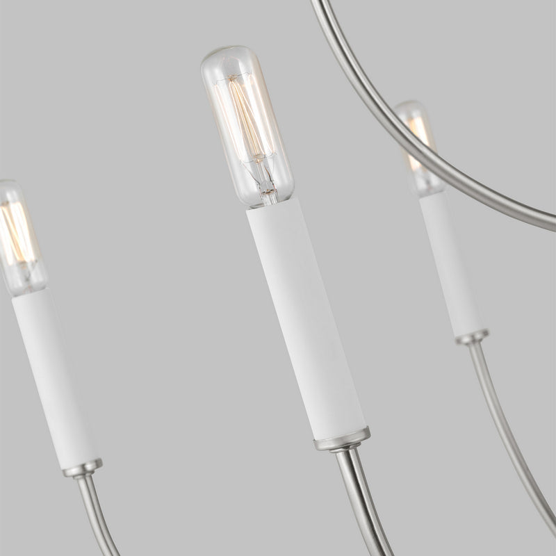 Visual Comfort Studio 3167109EN-962 LED Chandelier, Brushed Nickel