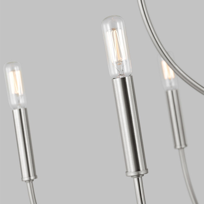 Visual Comfort Studio 3167109EN-962 LED Chandelier, Brushed Nickel