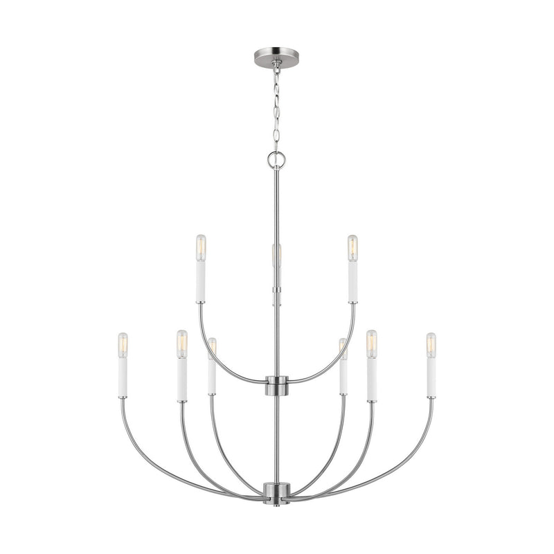 Visual Comfort Studio 3167109EN-962 LED Chandelier, Brushed Nickel