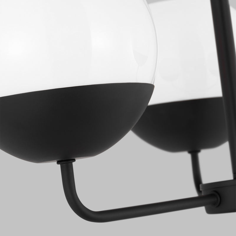 Visual Comfort Studio 3168103-112 Three Light Chandelier, Midnight Black