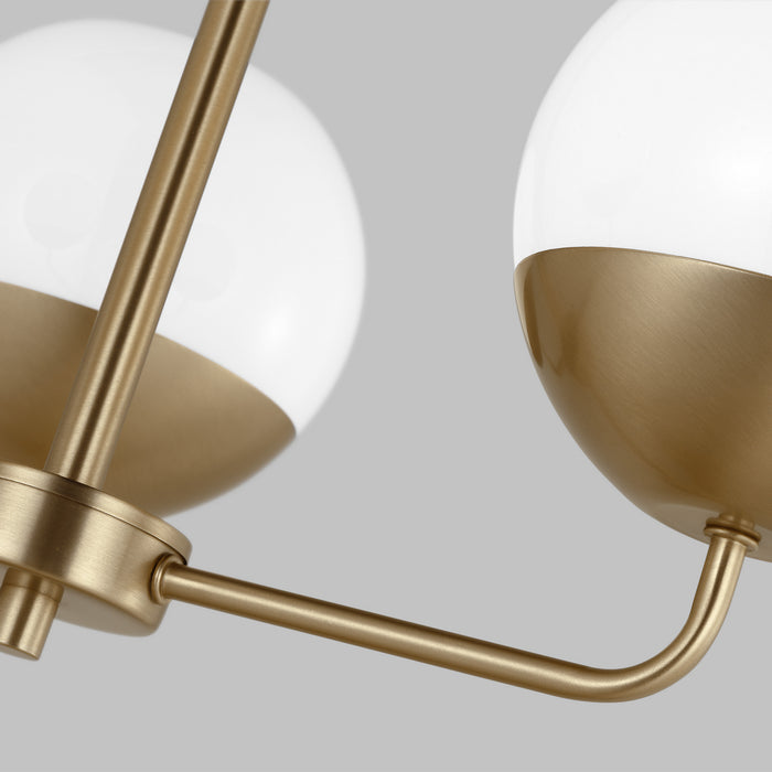 Visual Comfort Studio 3168103-848 Three Light Chandelier, Satin Brass
