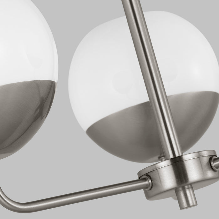 Visual Comfort Studio 3168103-962 Three Light Chandelier, Brushed Nickel