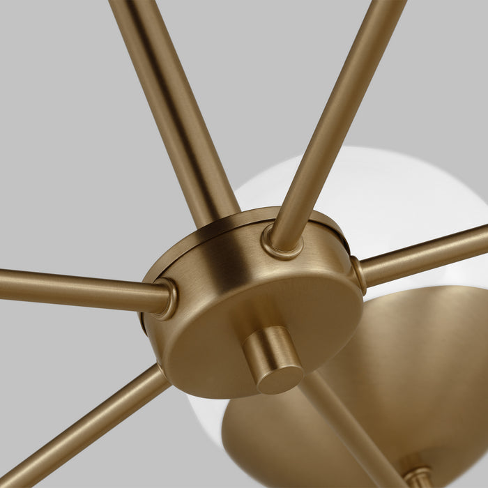 Visual Comfort Studio 3168105-848 Five Light Chandelier, Satin Brass