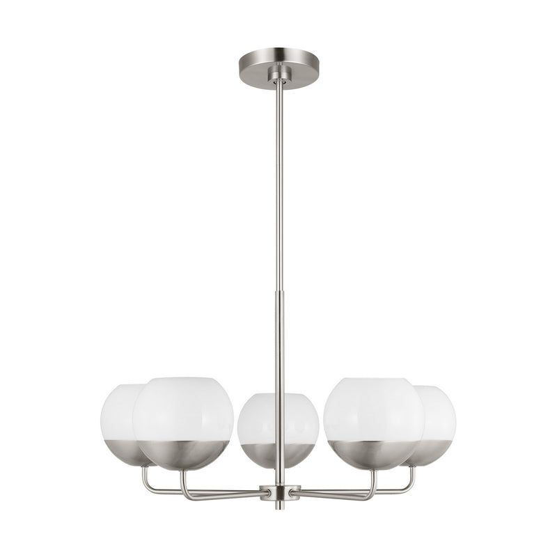 Visual Comfort Studio 3168105-962 Five Light Chandelier, Brushed Nickel