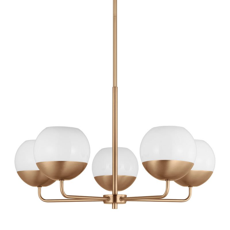 Visual Comfort Studio 3168105EN3-848 LED Chandelier, Satin Brass